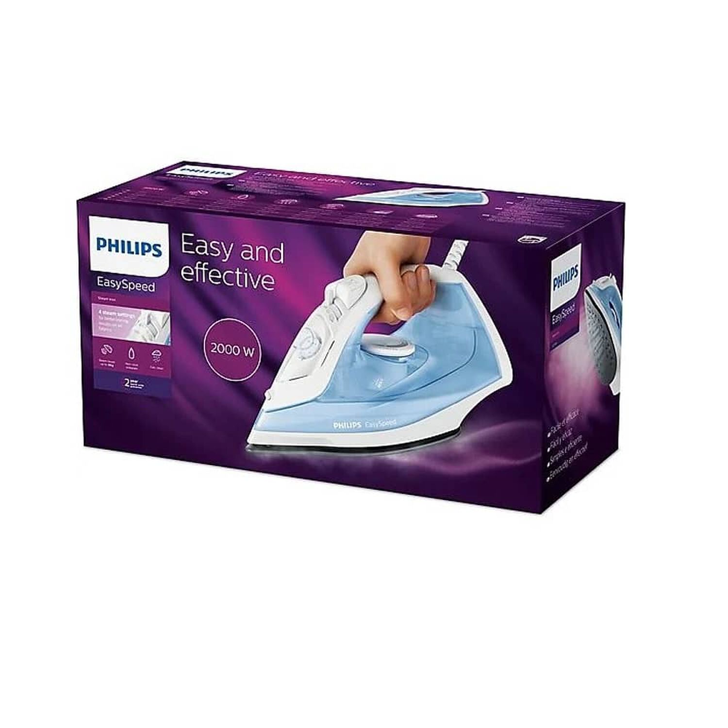 Plancha De Ropa A Vapor Philips Easyspeed 2000w Gc-1740 image number 1.0