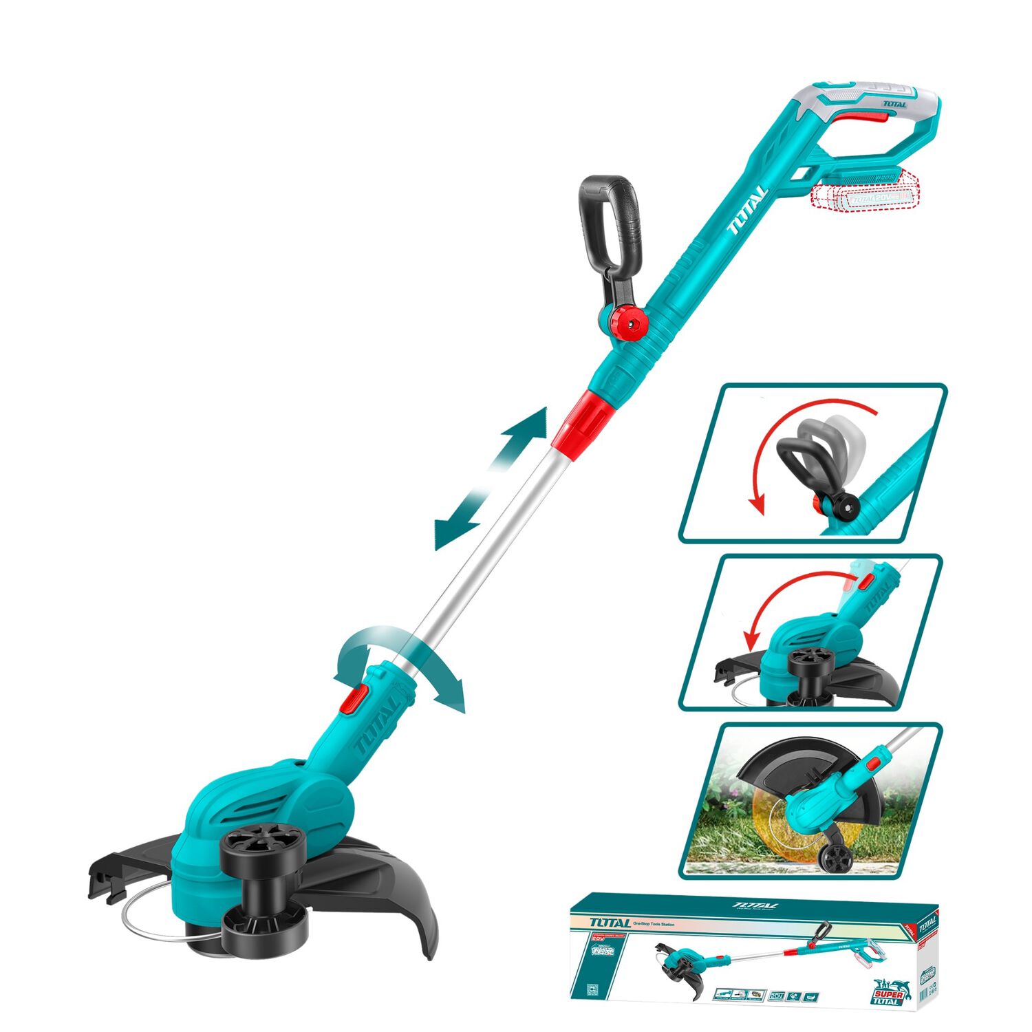 Orilladora Inalambrica 20v 8200 Rpm Sin Bateria Y Cargador Total image number 0.0