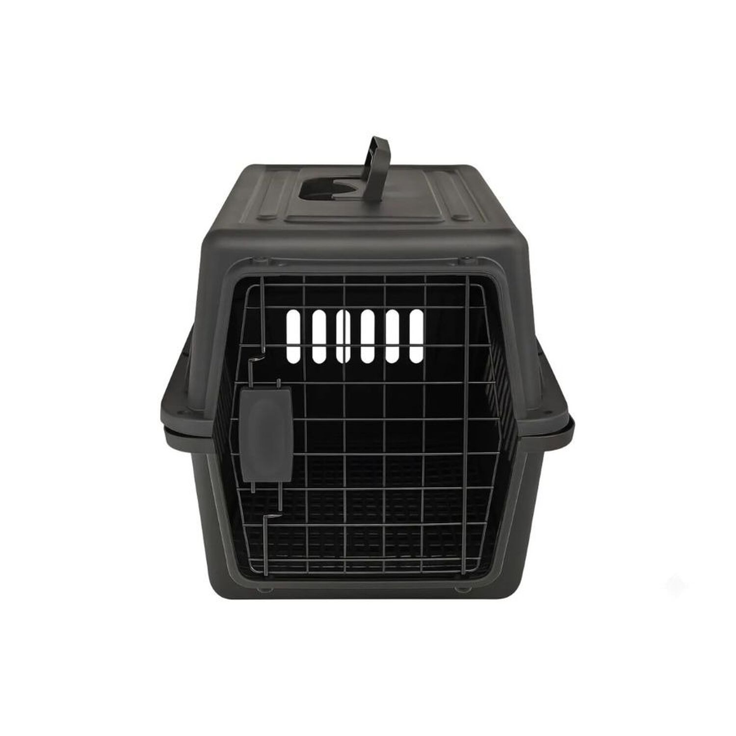 Jaula De Transporte Para Perros Gatos Caja Canil Pl&aacute;stico Negro image number 4.0