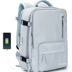 Mochila De Senderismo Impermeable De Viaje Grande Con Interf Azul