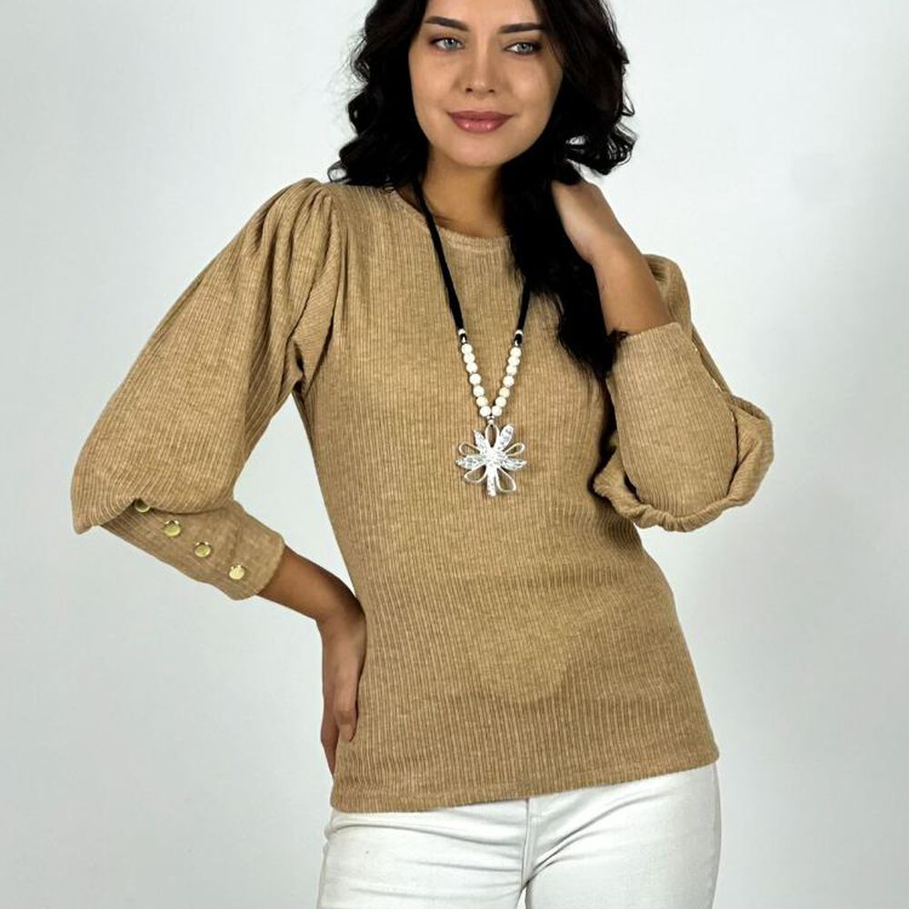 Polera Lanilla Manga Princesa image number 18.0