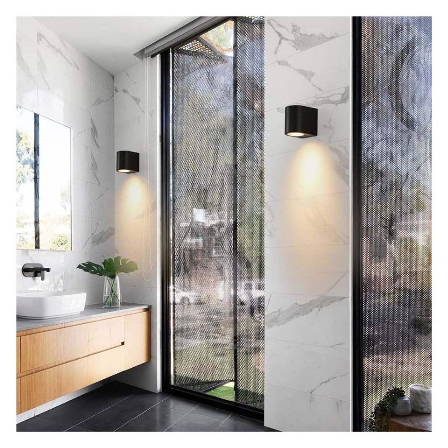 Foco Aplique Led De Pared Exterior Terraza Fachada Impermeable image number 4.0