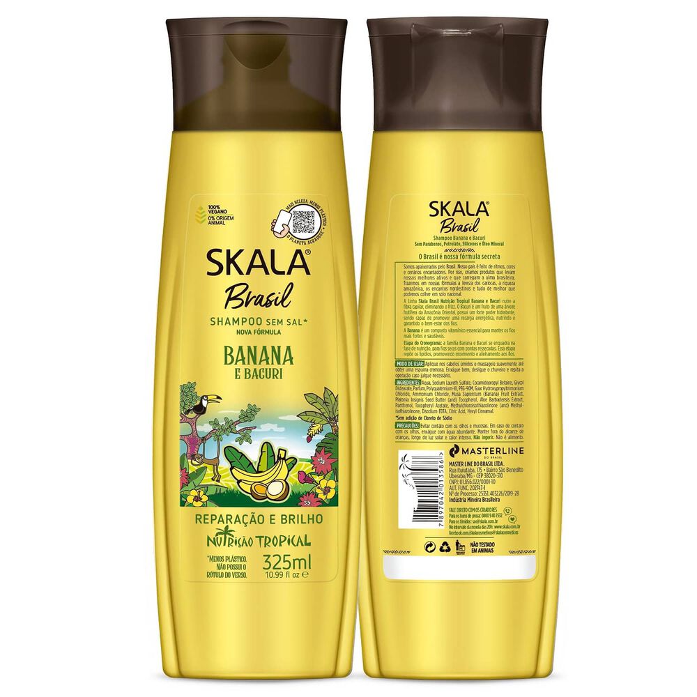 Shampoo Banana Y Bacuri Skala Brasil 325 Ml image number 1.0
