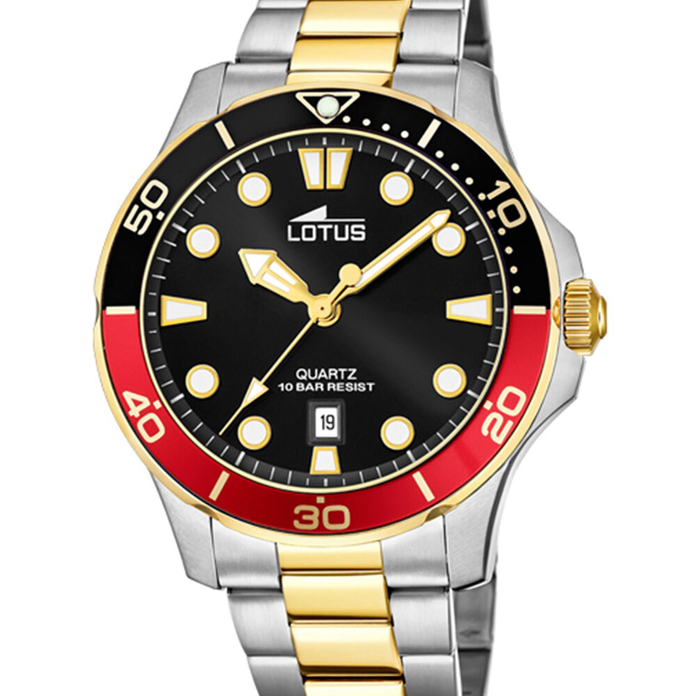 Reloj 18760/5 Lotus Negro Hombre Crono Deportivo image number 0.0