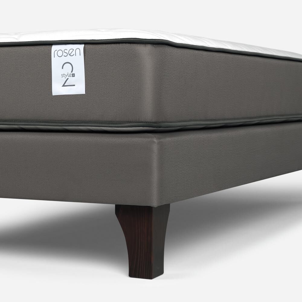 Cama Europea Rosen New Style 2 Plus / 1 Plaza / Base Normal + Set De Maderas image number 4.0