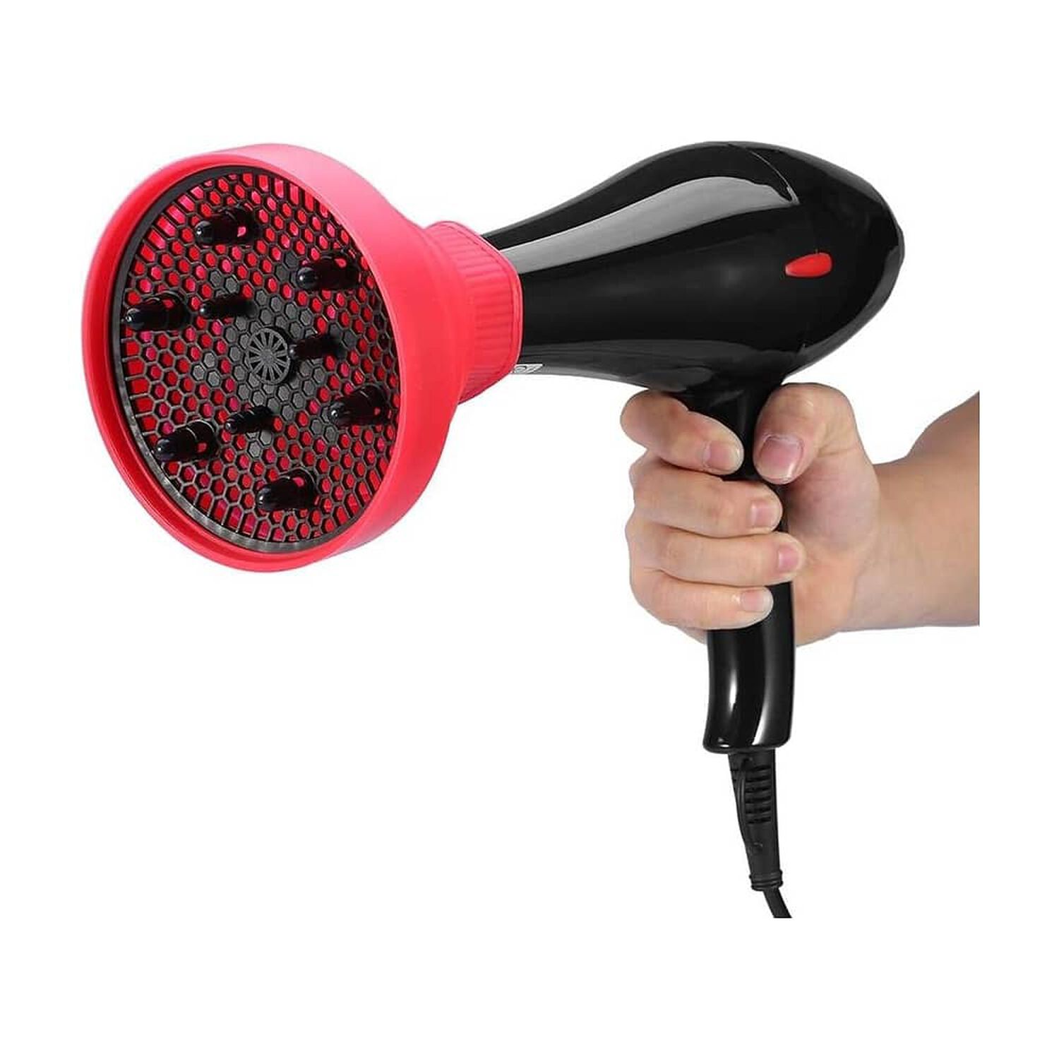 Difusor Para Secador De Cabello De Silicona Plegable Rojo image number 1.0