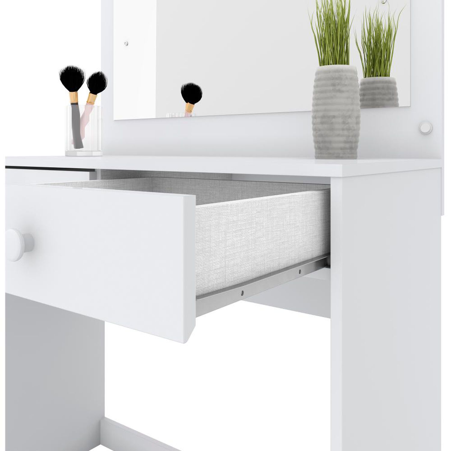 Tocador Home Mobili Anna / 2 Cajones + Luz Led image number 3.0