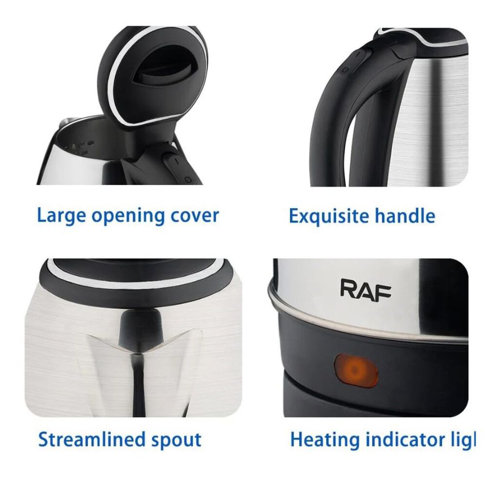 Hervidor Electrico De Agua Caliente 2l Raf 1500w Tetera image number 3.0