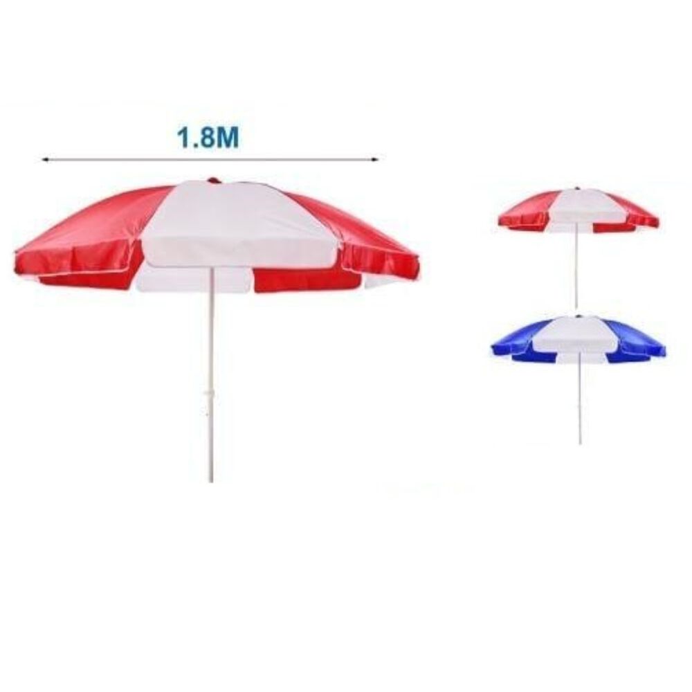 Sombrilla 1.80 Mts Diametro Playa Camping Diseño Doble Color image number 1.0