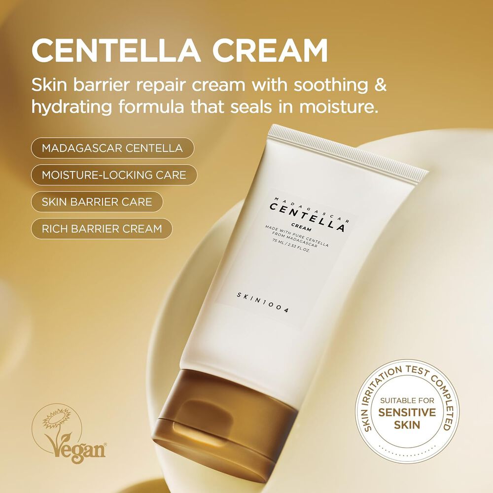 Madagascar Centella Cream (skin1004) - 75ml Crema Con Centella Asi&aacute;tica Pieles Sensibles image number 2.0