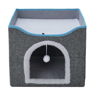 Cama Y Casa Para Gatos Con Rascador
