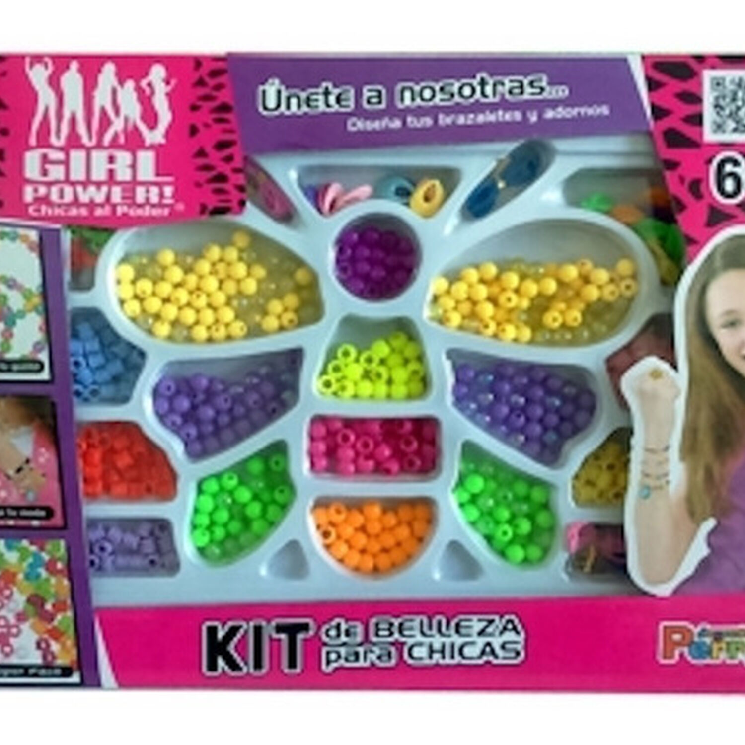 Set De Mostacillas Para Dise&ntilde;ar Pulseras Ni&ntilde;a Girl Power image number 0.0