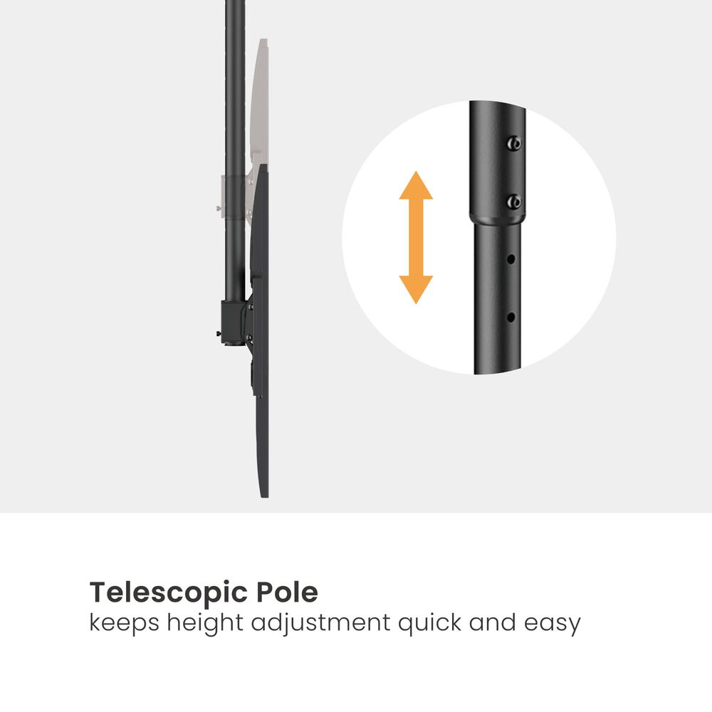 Soporte De Techo Doble Tubo Para Televisores Grandes 60"~120" Brasforma Sbrp15610l image number 5.0