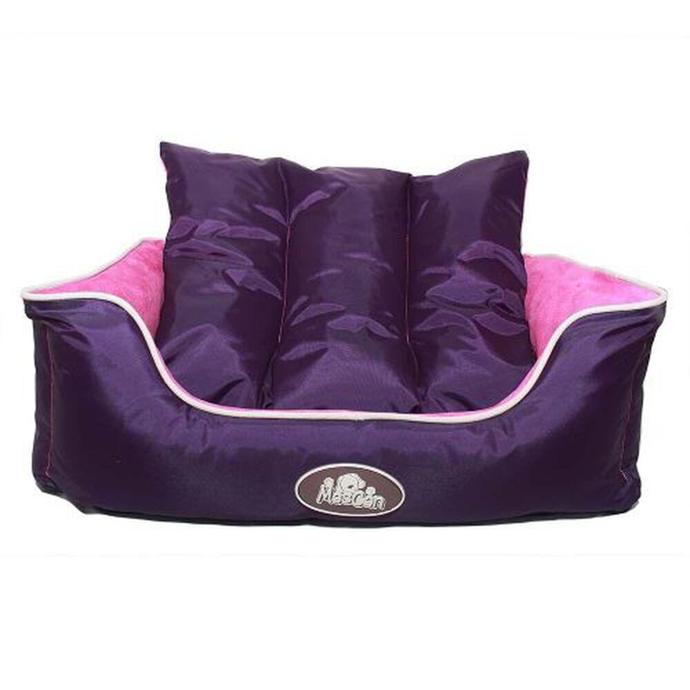 Cama Reversible Doble Color Perro Talla Xl Morado image number 0.0