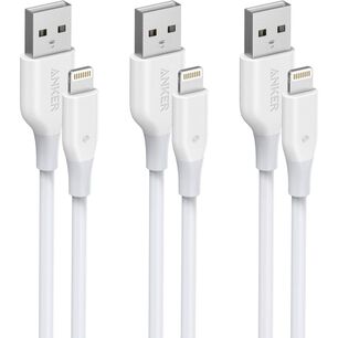 Anker Cable Lightning (paquete De 3) Para Iphone Compatible Con Iphone Se 11, 11 Pro 11 Pro Max Xs Max Xr X 8, 7, 6s, 6, 5, Ipad Y M&aacute;s