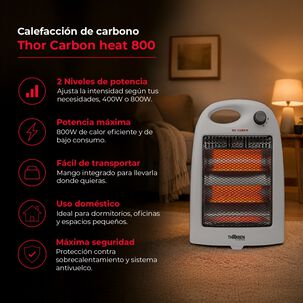 Estufa El&eacute;ctrica Thor Carbon Heat 800