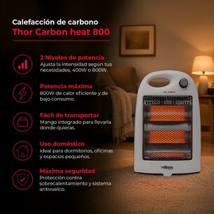 Estufa El&eacute;ctrica Thor Carbon Heat 800