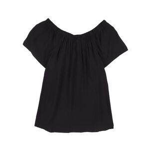 Blusa Campesina Hombros El&aacute;sticados Manga Corta Cuello Escotado Mujer Geeps