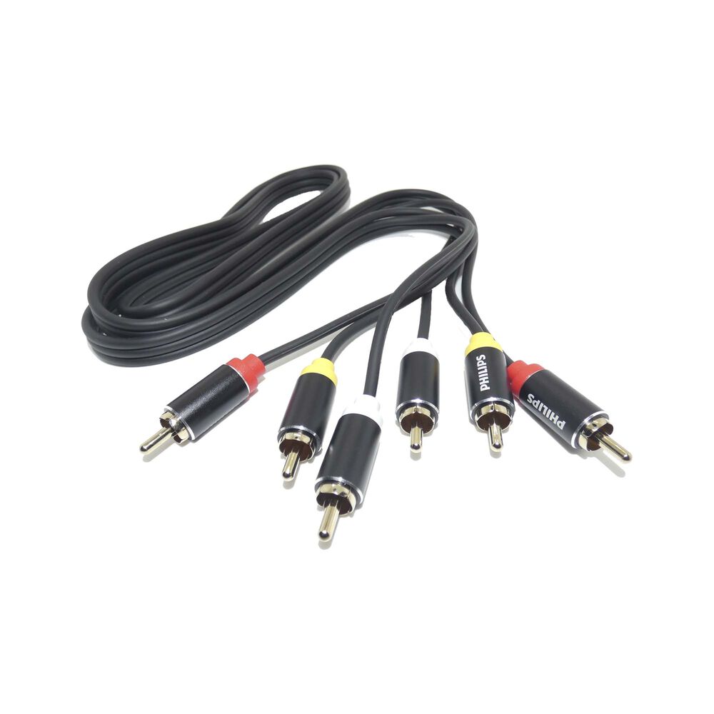 Cable Rca De Audio Y Video Stereo 1,2m Philips image number 0.0