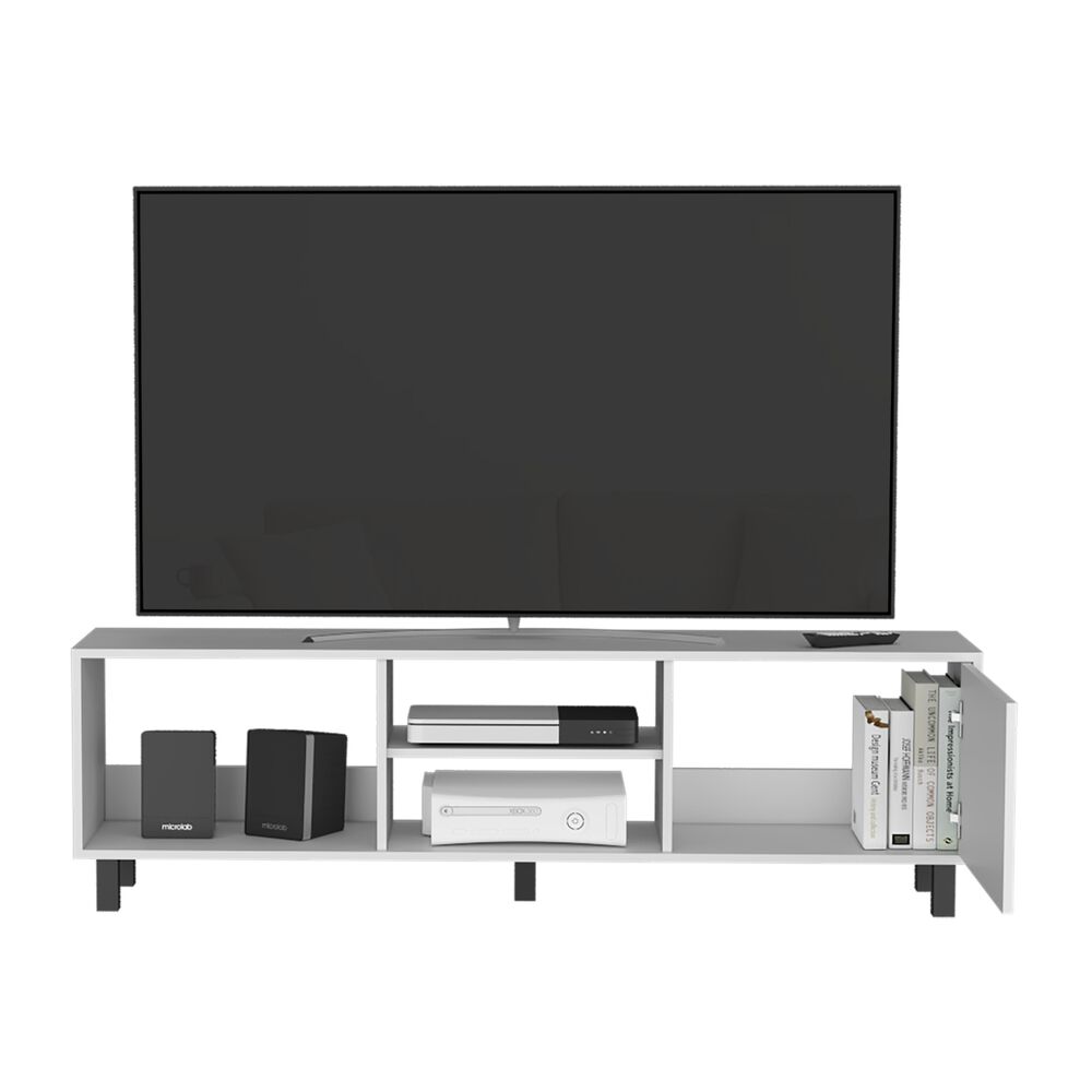 Rack Tv 65" 1 Puerta 47,5x160x35 Cm Blanco image number 2.0