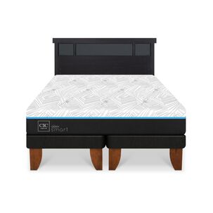 Cama Europea Cic Green Infinity / King / Base Dividida + Respaldo