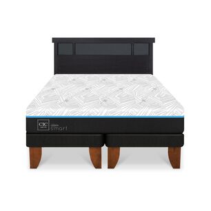 Cama Europea Cic Green Infinity / King / Base Dividida + Respaldo