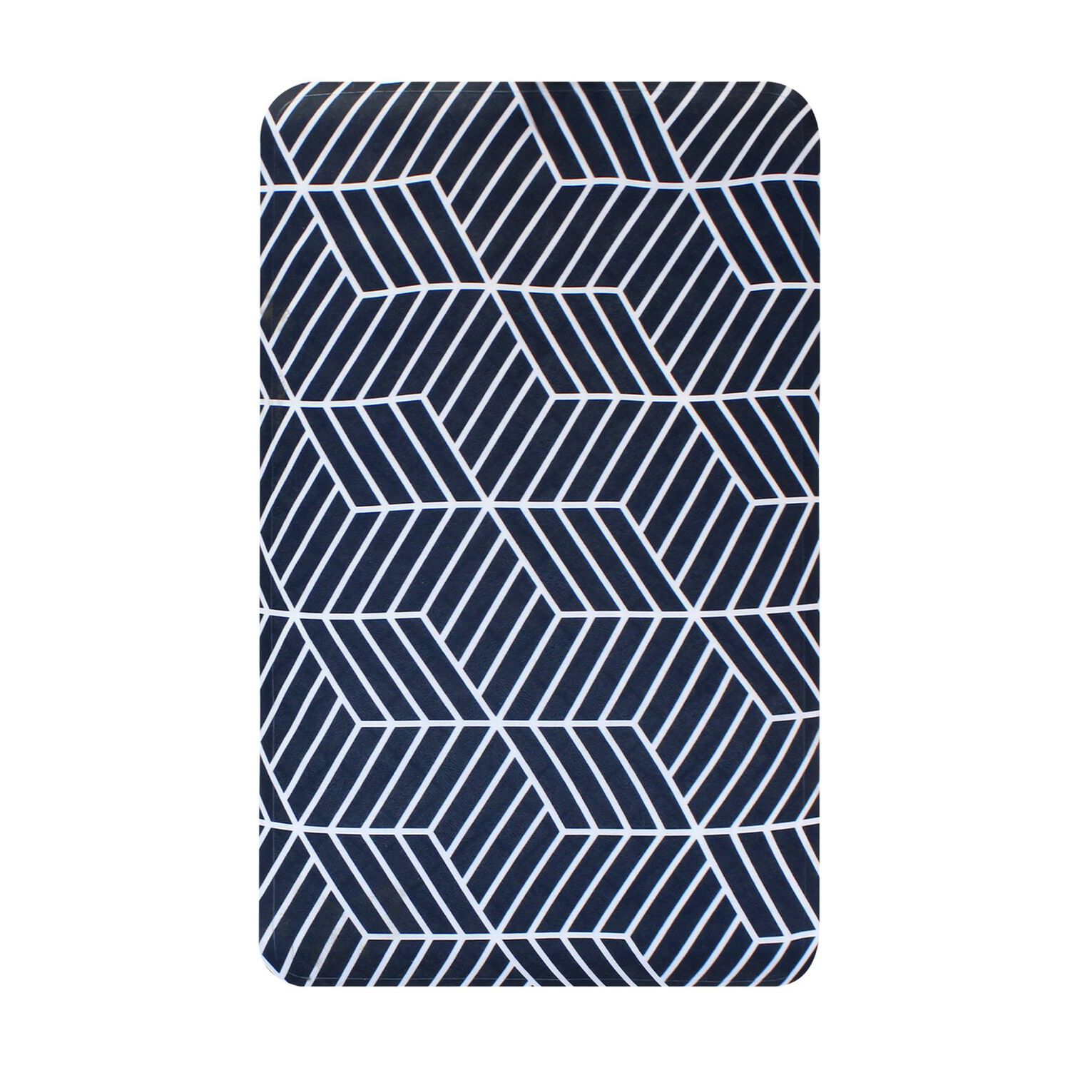 Alfombra De Ba&ntilde;o Nautica Home Pvc Antideslizante 39x69cm Azul-blanco image number 1.0