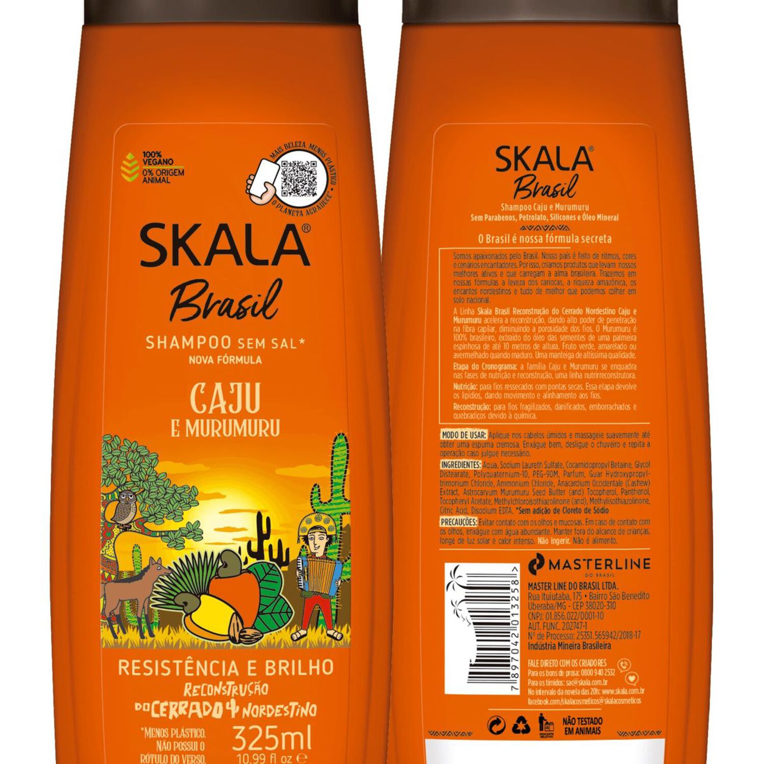 Shampoo Caju Y Murumuru Skala Brasil 325 Ml image number 1.0