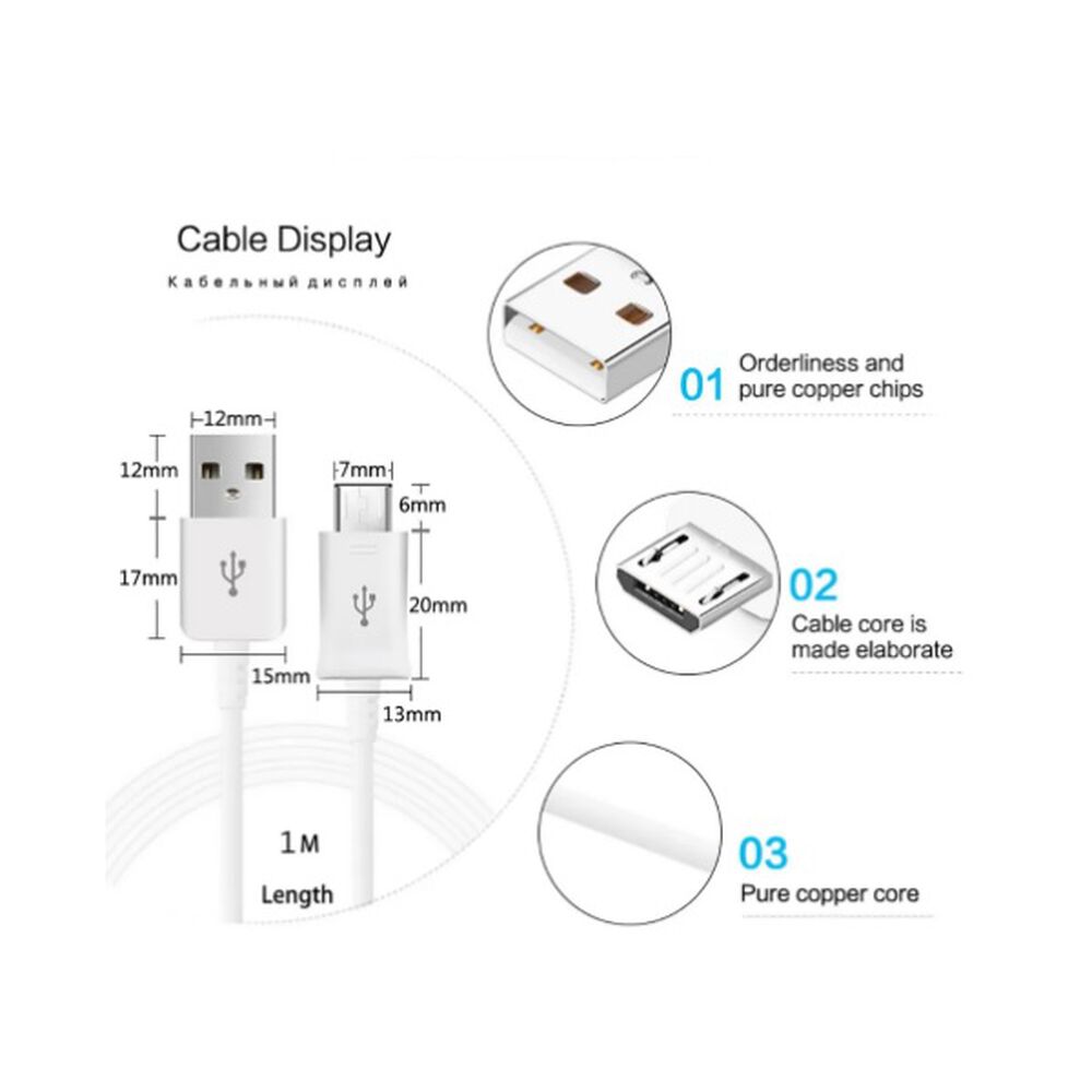 Cargador De Pared Casa Celular 1 Usb 2amp Carga R&aacute;pida Smartphone Con Cable V8 Micro Usb image number 4.0