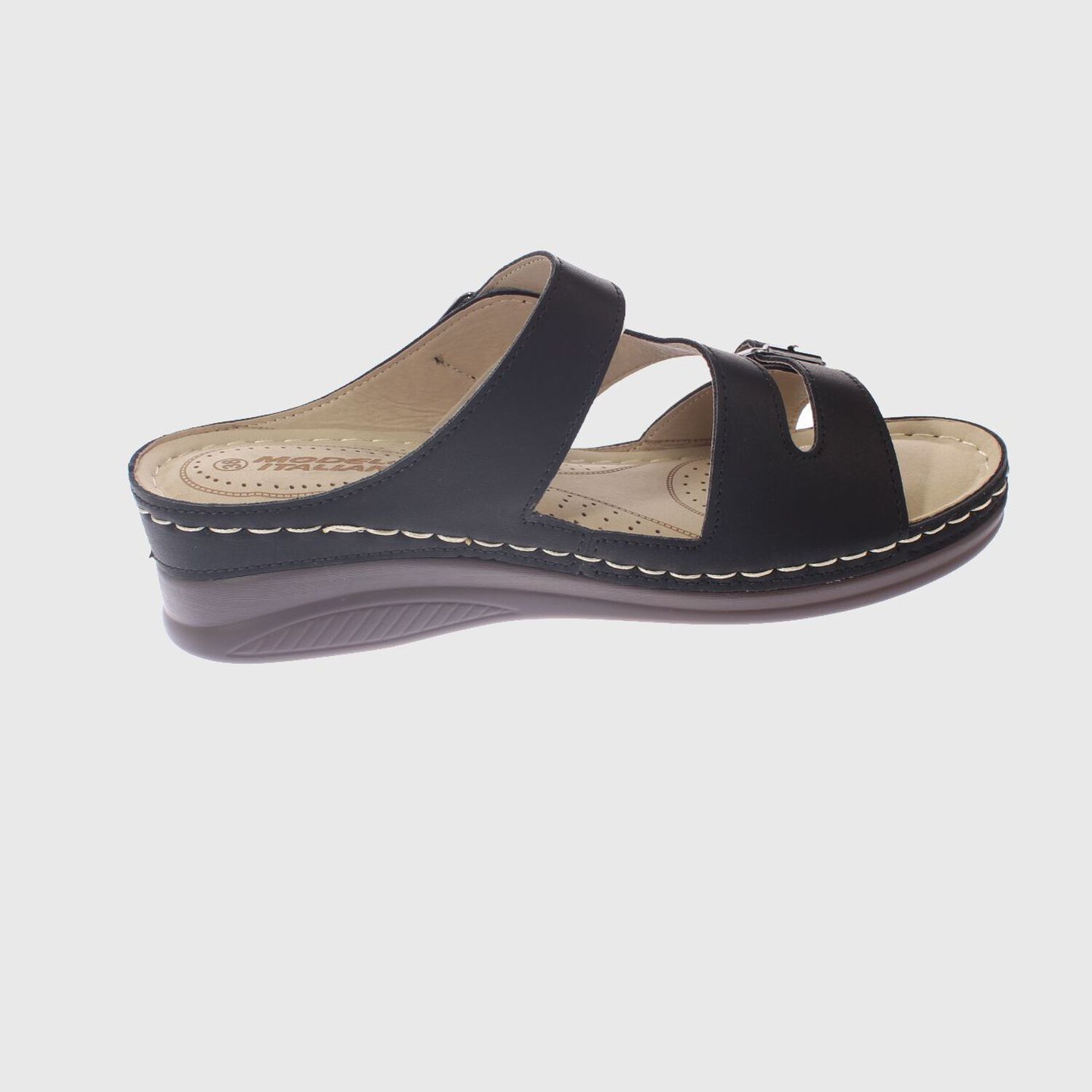Sandalia Confort Negro Modelo Italiano Art. 5ask76616black image number 3.0