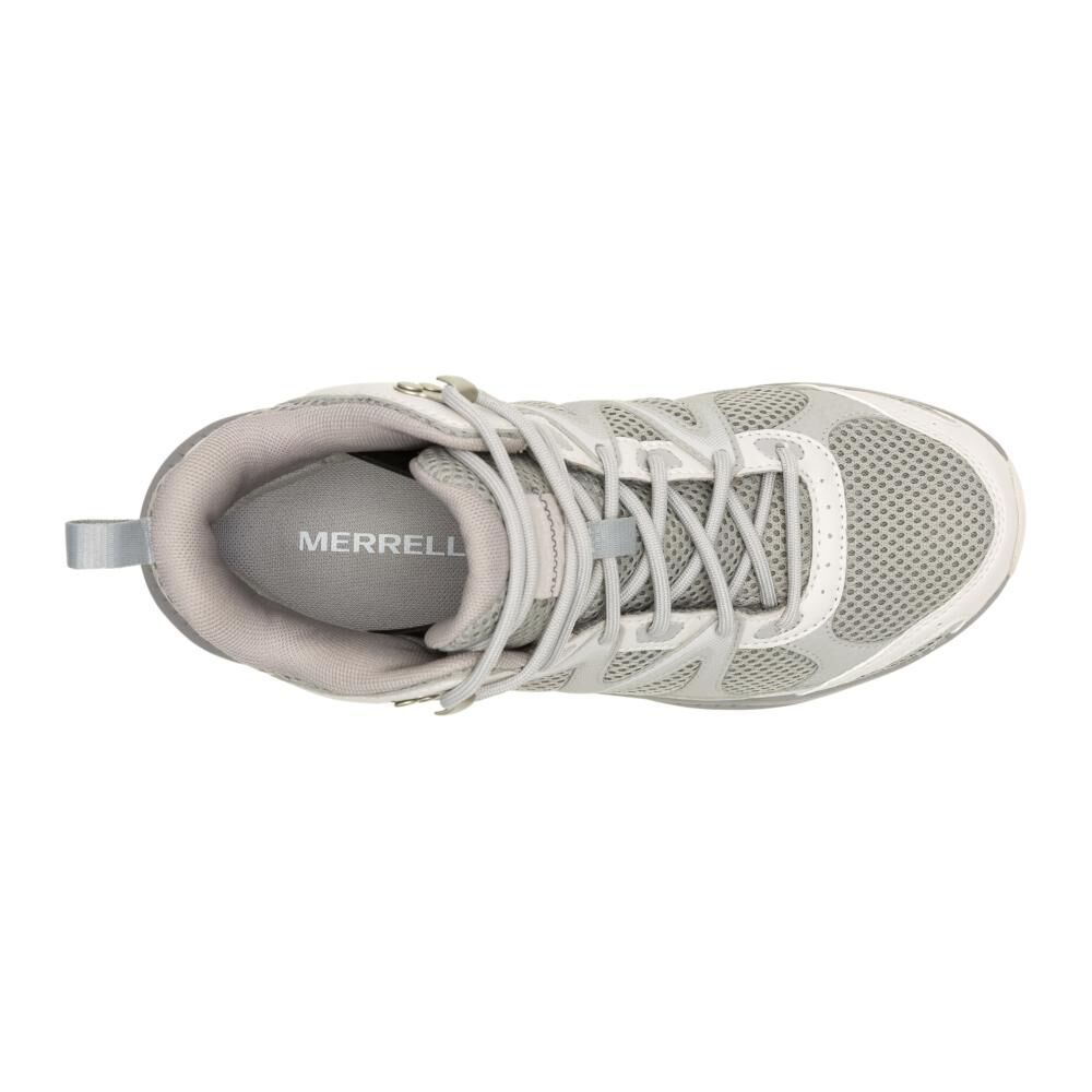 Bot&iacute;n Outdoor Mujer Merrell Tempo Exp Mid Gris Waterproof image number 5.0