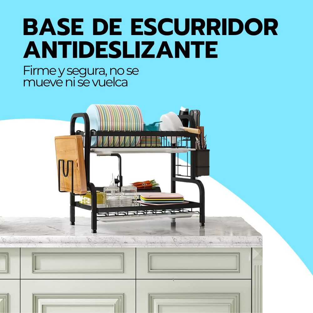 Secador Escurridor De Loza Platos 2 Niveles image number 6.0