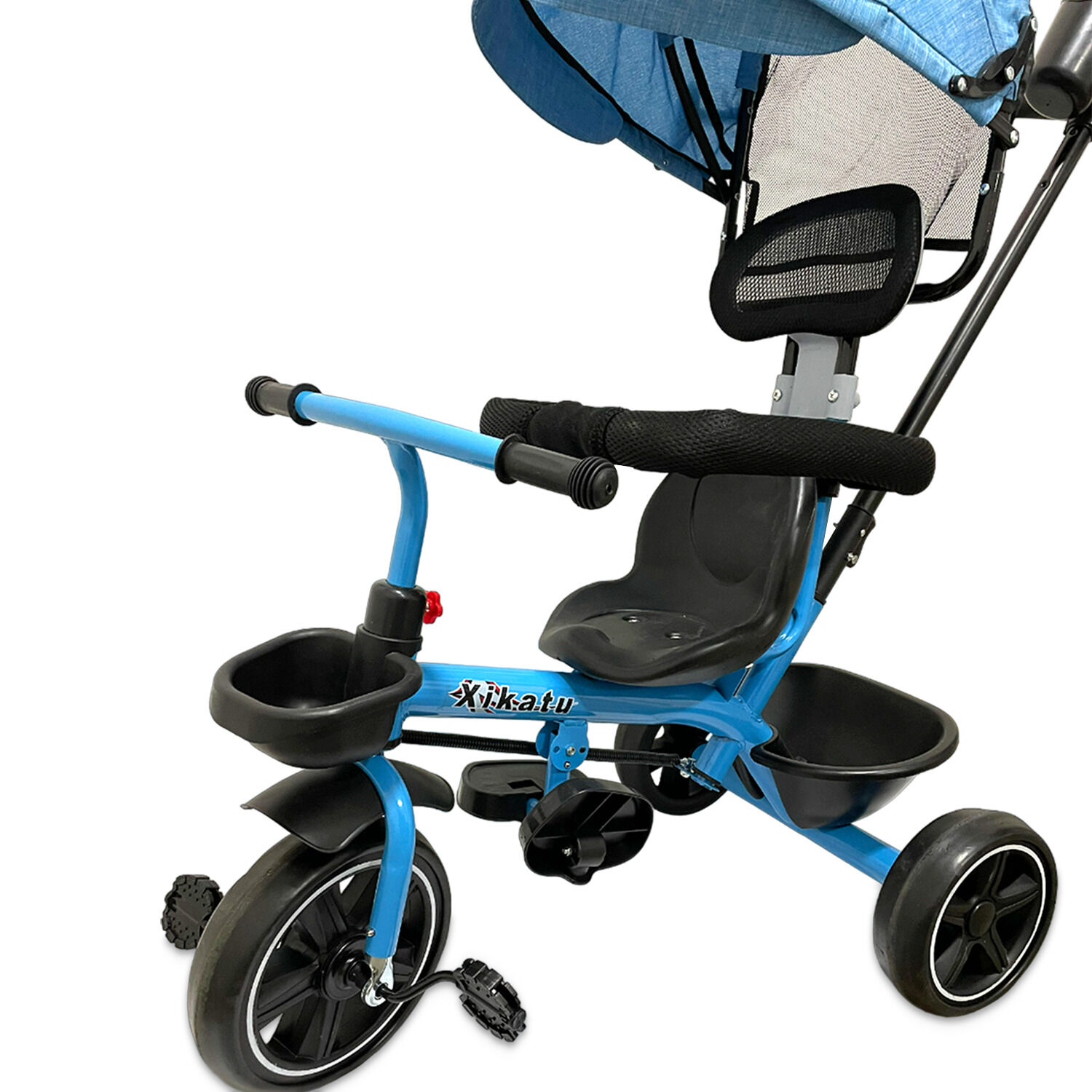 Triciclo Coche Infantil 5 En 1 Con Toldo, Mango Direccional image number 2.0