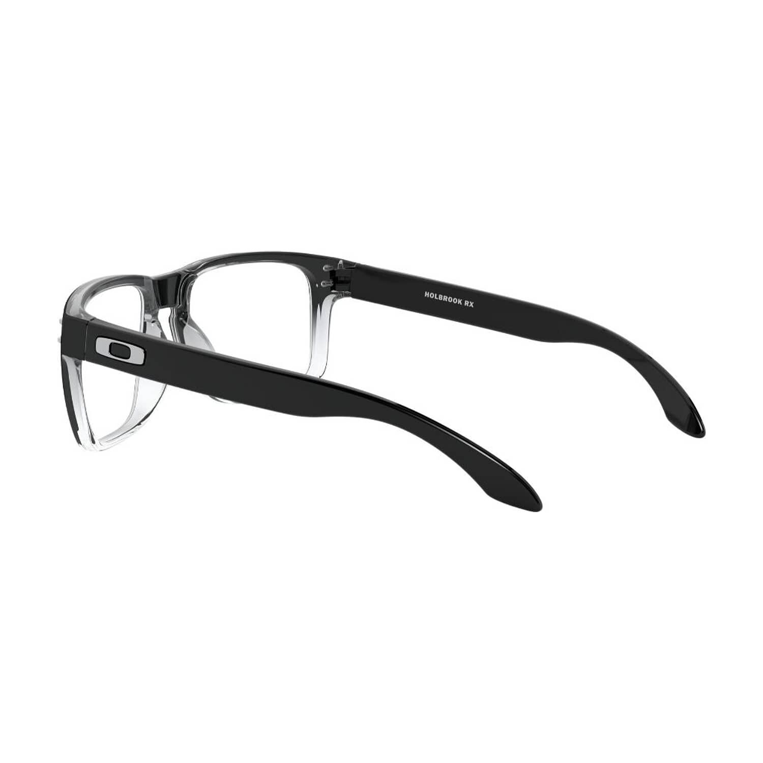 Lentes &Oacute;pticos Holbrook Rx Negro Pulido Transparente Desvanecido Oakley Frame image number 4.0
