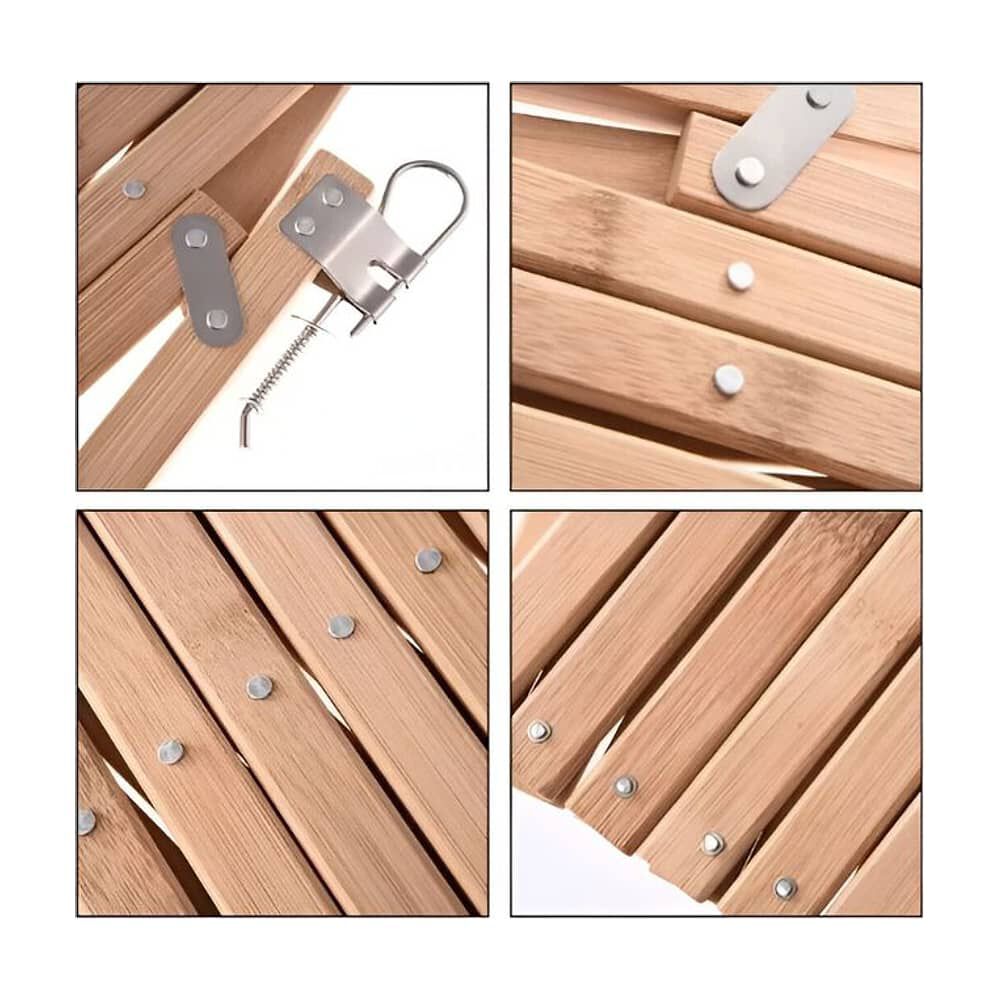 Puerta Plegable Para Mascotas Valla De Seguridad De Madera image number 2.0