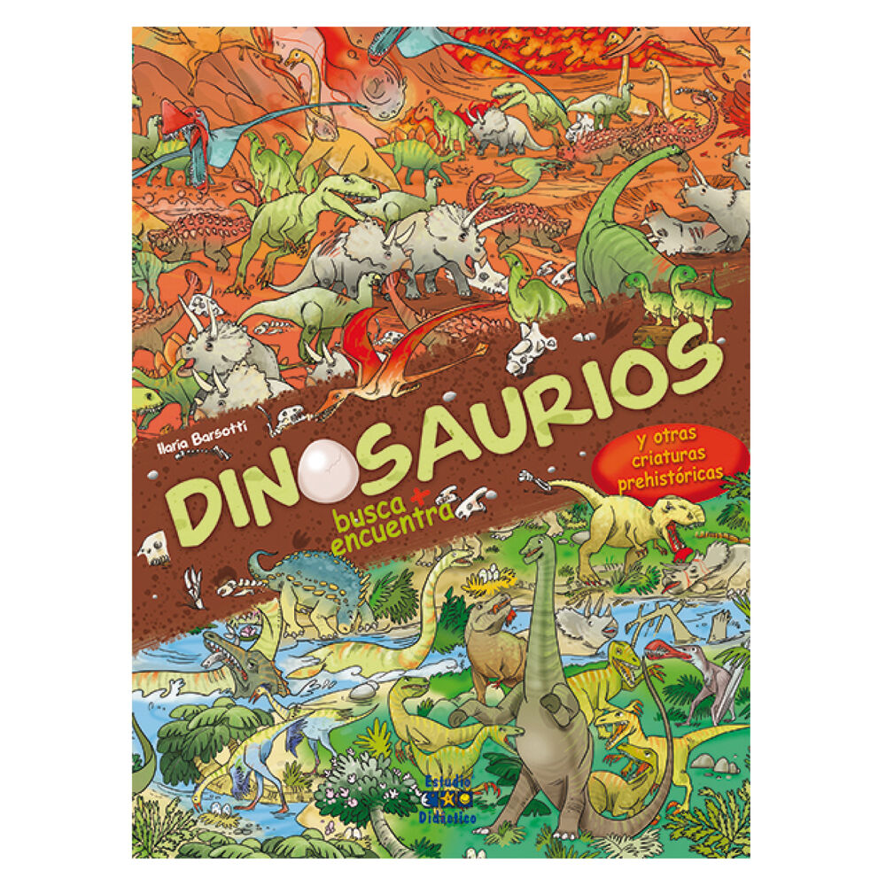 Dinosaurios. Busca, Encuentra Y Colorea image number 0.0