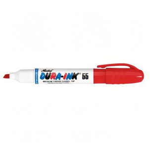 Marcador Permanente Dura-ink 55 Punta Biselada 1.5 / 4.5mm Rojo - Markal
