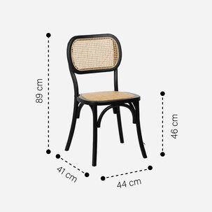 Pack 4 Sillas Madera De Comedor Thonet Viena
