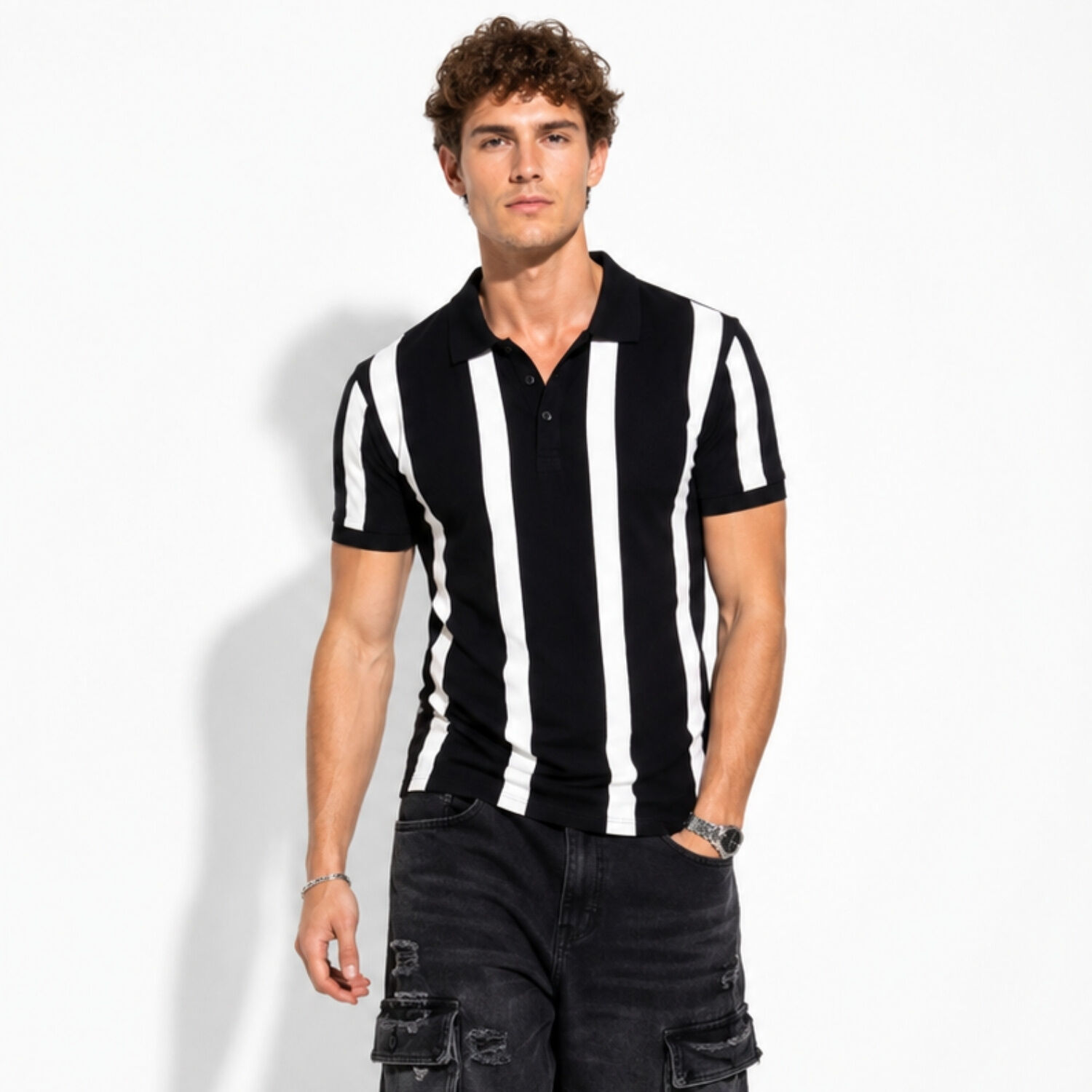 Polera Polo Algodon Hombre Dante image number 0.0