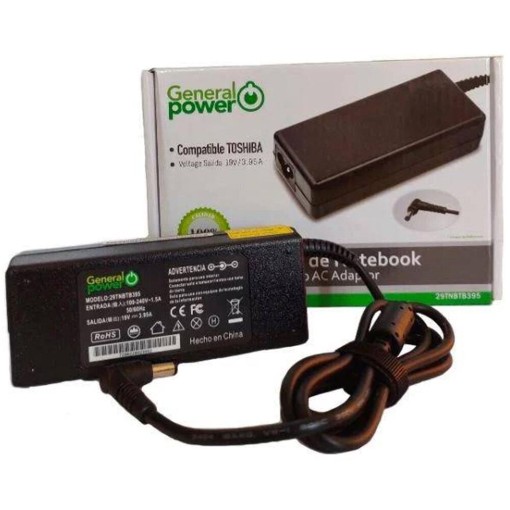 Cargador Alternativo Para Notebook Toshiba 19v 3.95a image number 0.0
