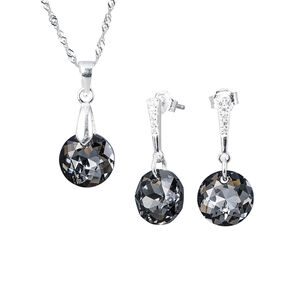 Conjunto Gracia Cristales Genuinos Silver Night