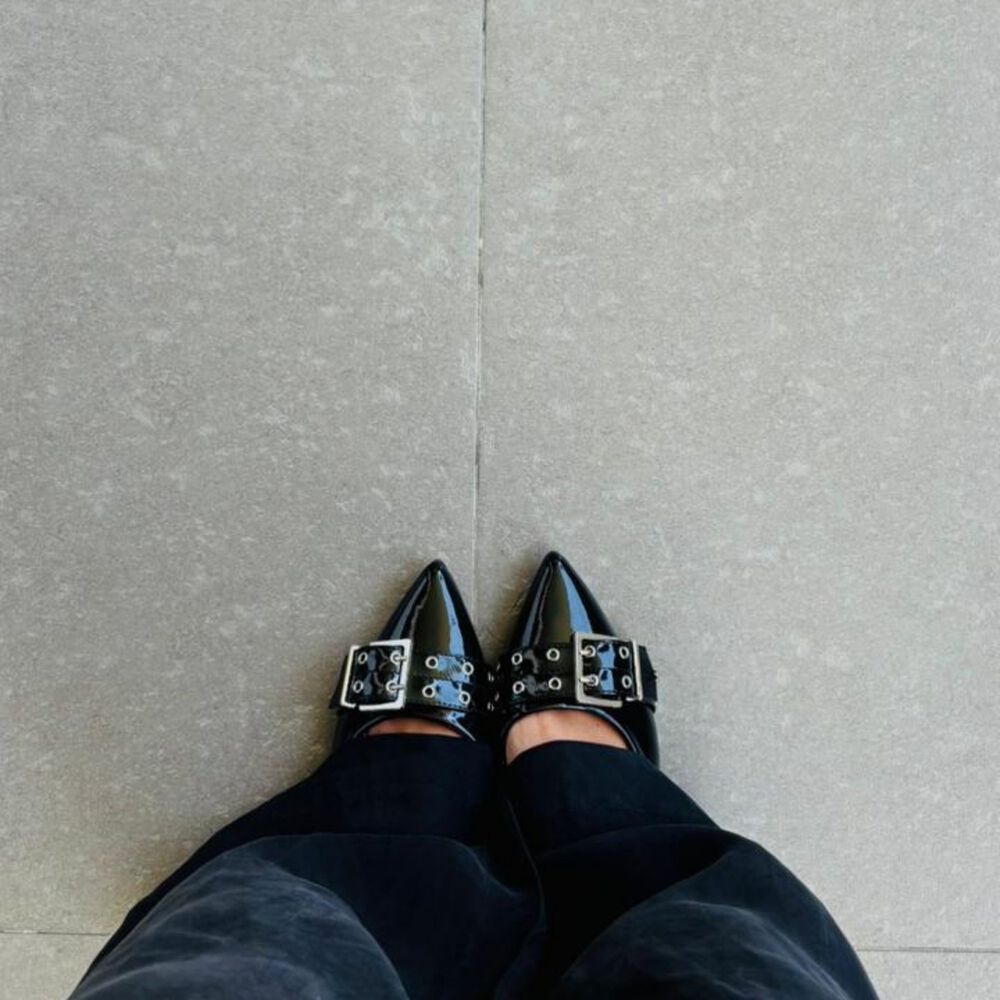 Ballerinas Negro Mujer Casuales Chalada Slik-1 image number 1.0