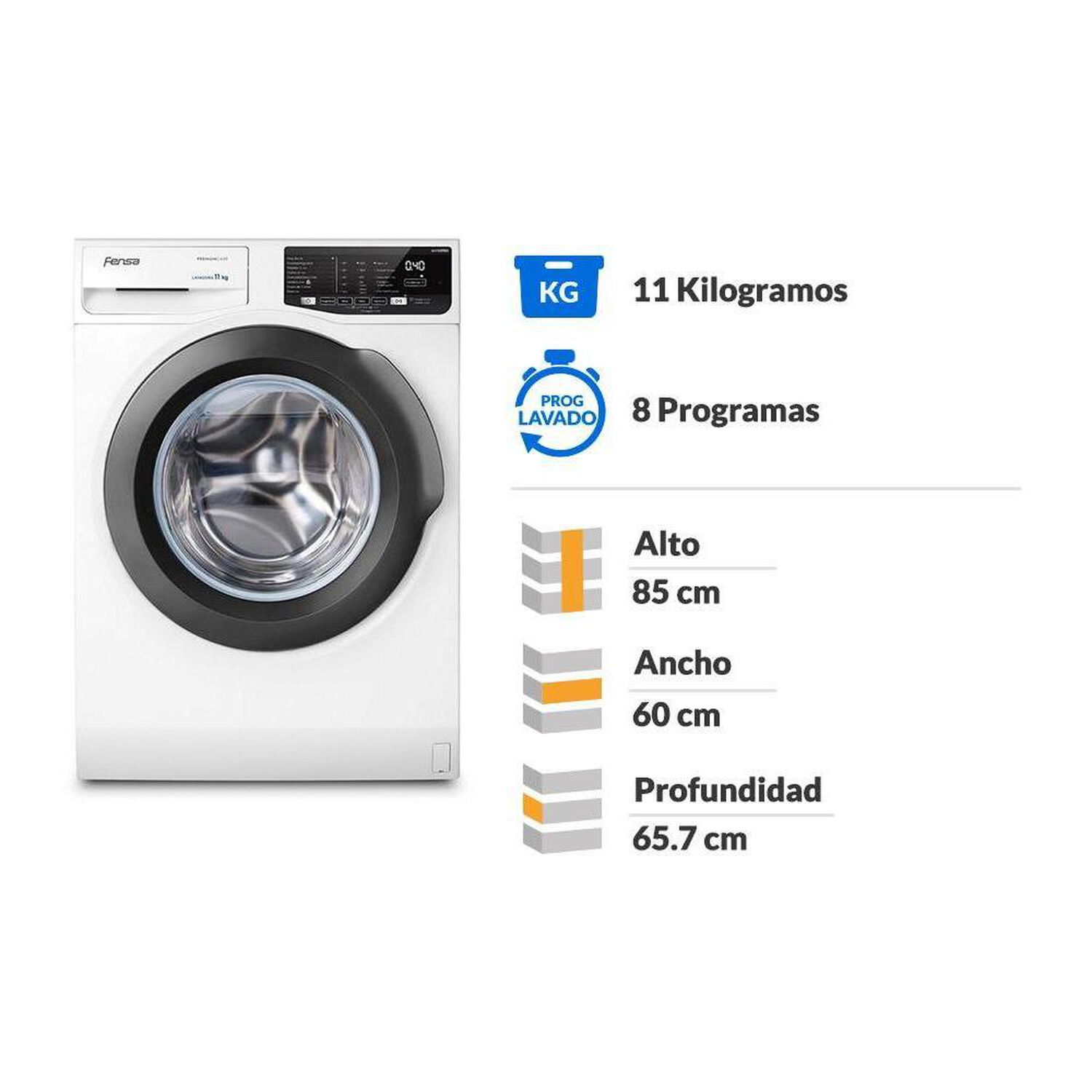 Lavadora Fensa Premium Care 11W / 11 Kg image number 1.0
