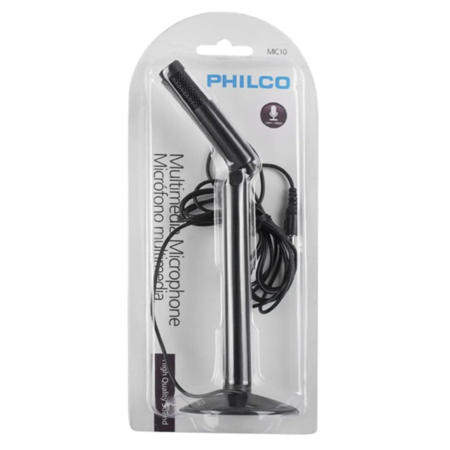 Microfono Multimedia Jack 3.5 Pc Negro Mic-10 image number 5.0