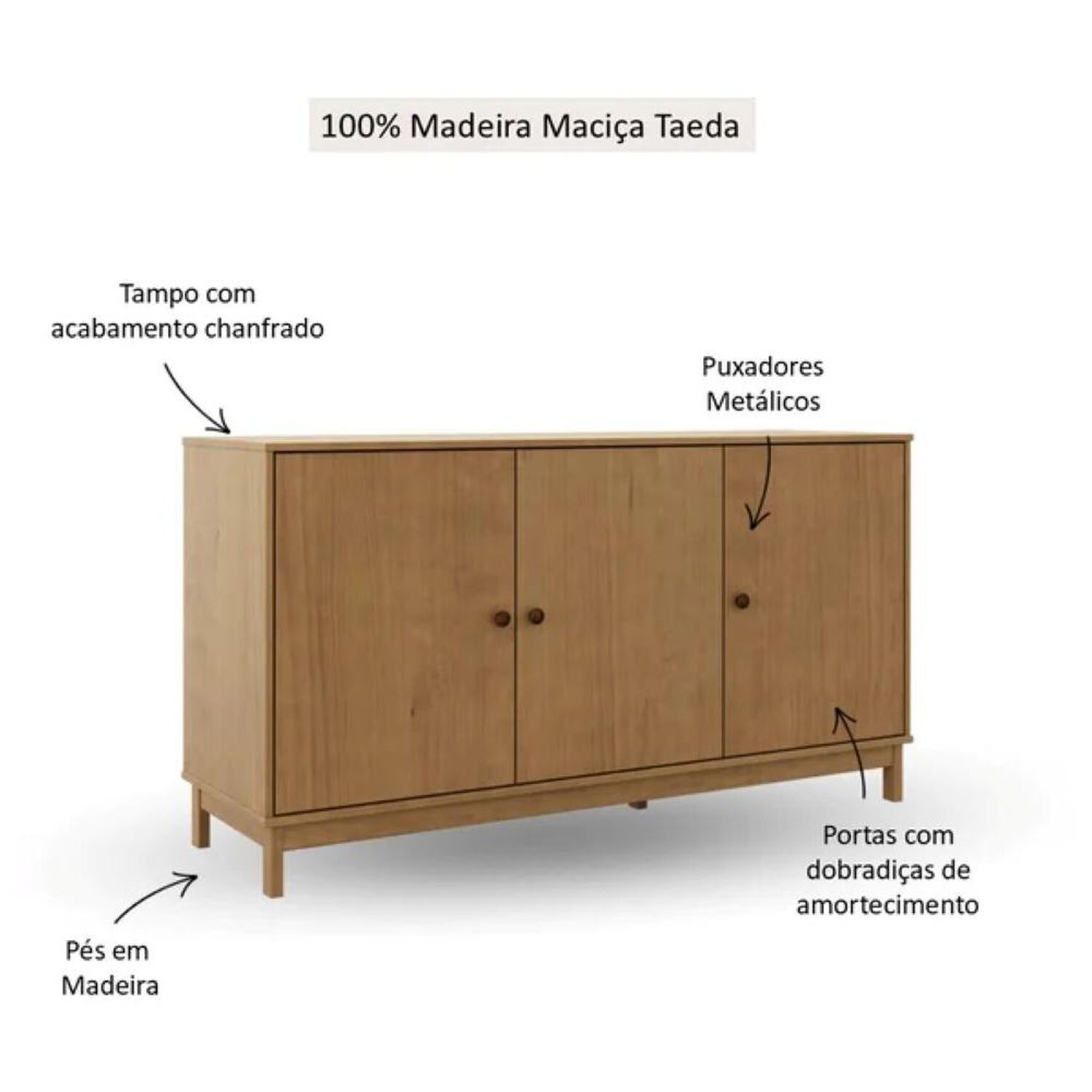Buffet Roca Modular Essencia Modular / 3 Puertas image number 2.0