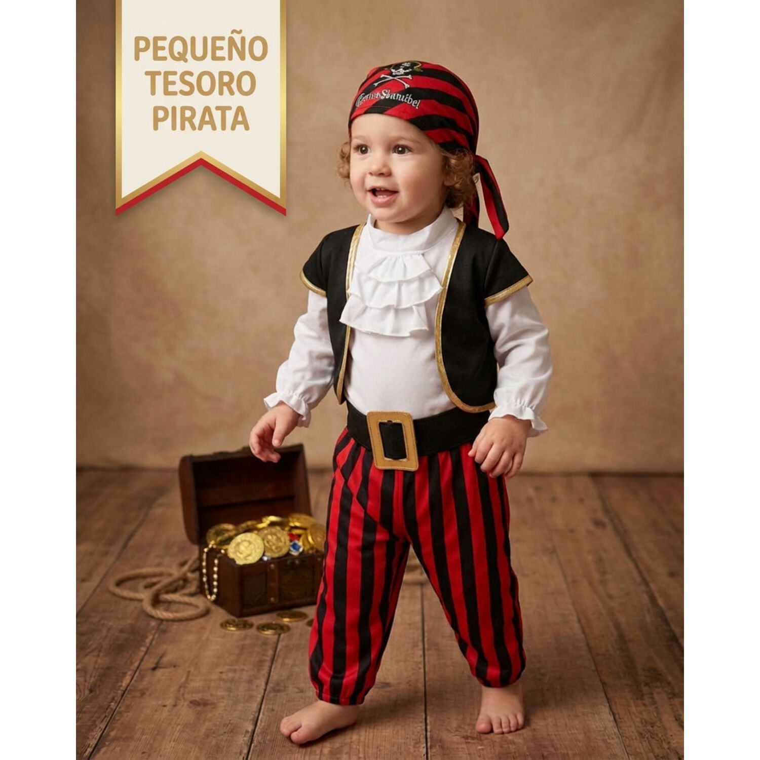 Disfraz Cosplay Pirata Corsario Piratas Infantiles Todos Ni&ntilde;o image number 49.0