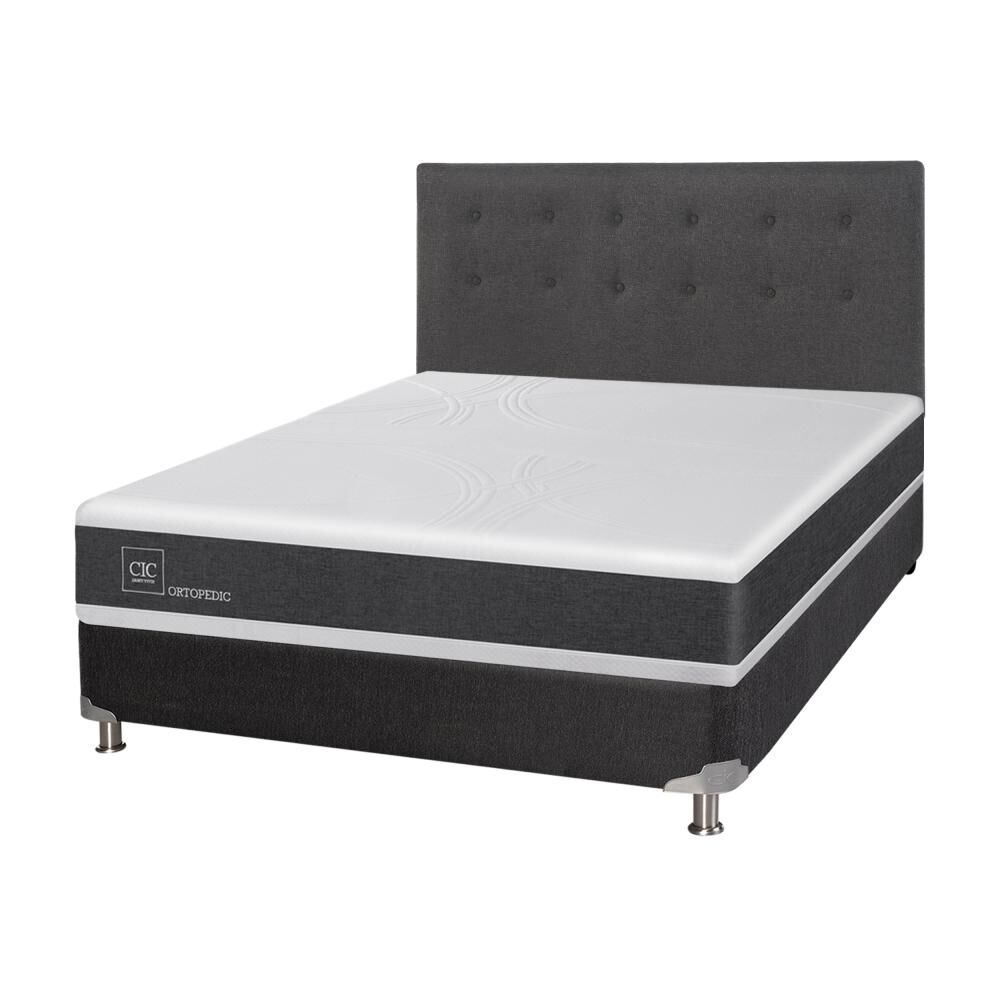 Box Spring Cic Ortopedic / 2 Plazas / Base Normal + Respaldo image number 1.0