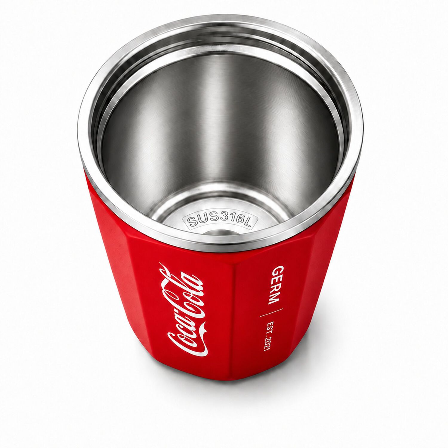 Vaso Termico Mug Germ Coca-cola Acero Inoxidable 390ml Red image number 2.0