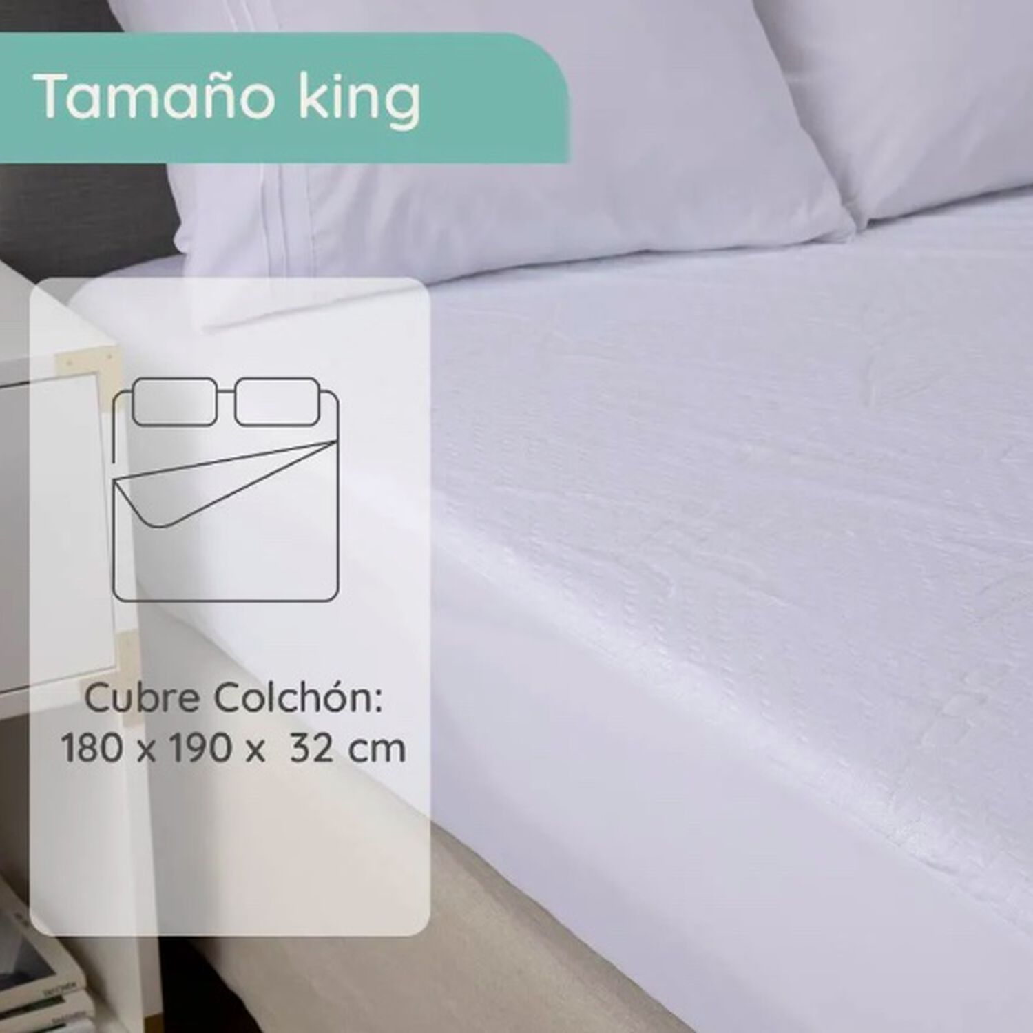 Cubre Colcho Impermeable Bambu King image number 2.0