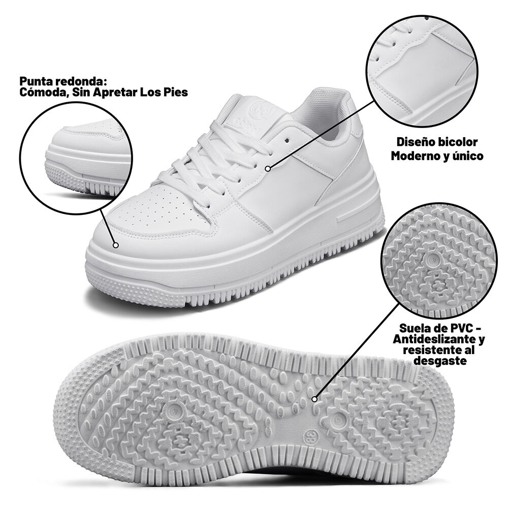 Zapatilla Urbana Plataforma Confort Mujer Weide Sl66 image number 5.0